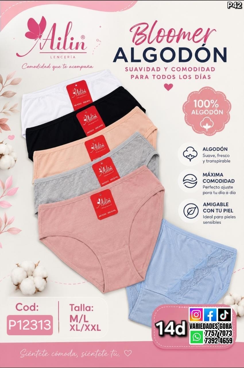 BLOOMER M/L-XL/XXL P42 ALGODON 
