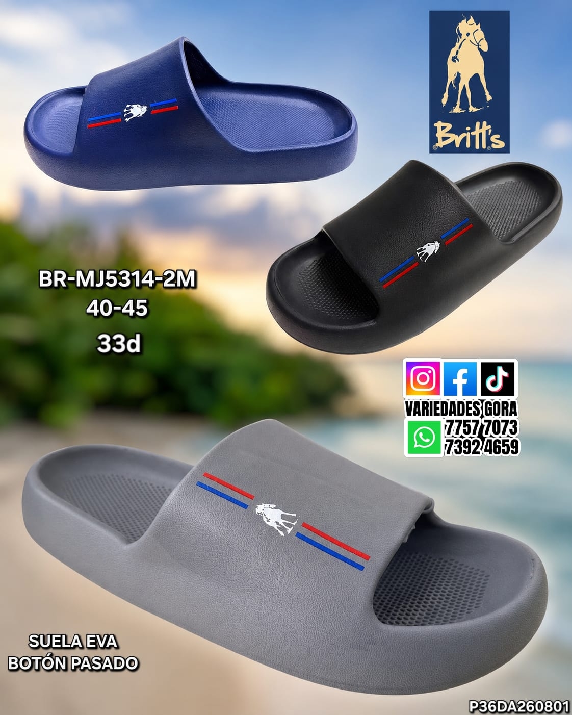 YINA METER HOMBRE 40-45 BRITTS P36