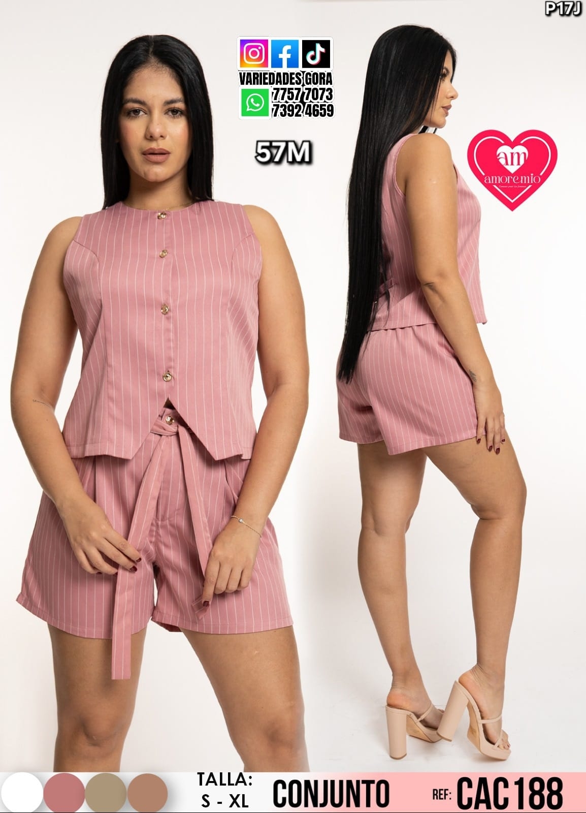 CONJUNTO SCHORT DAMA S-XL P17