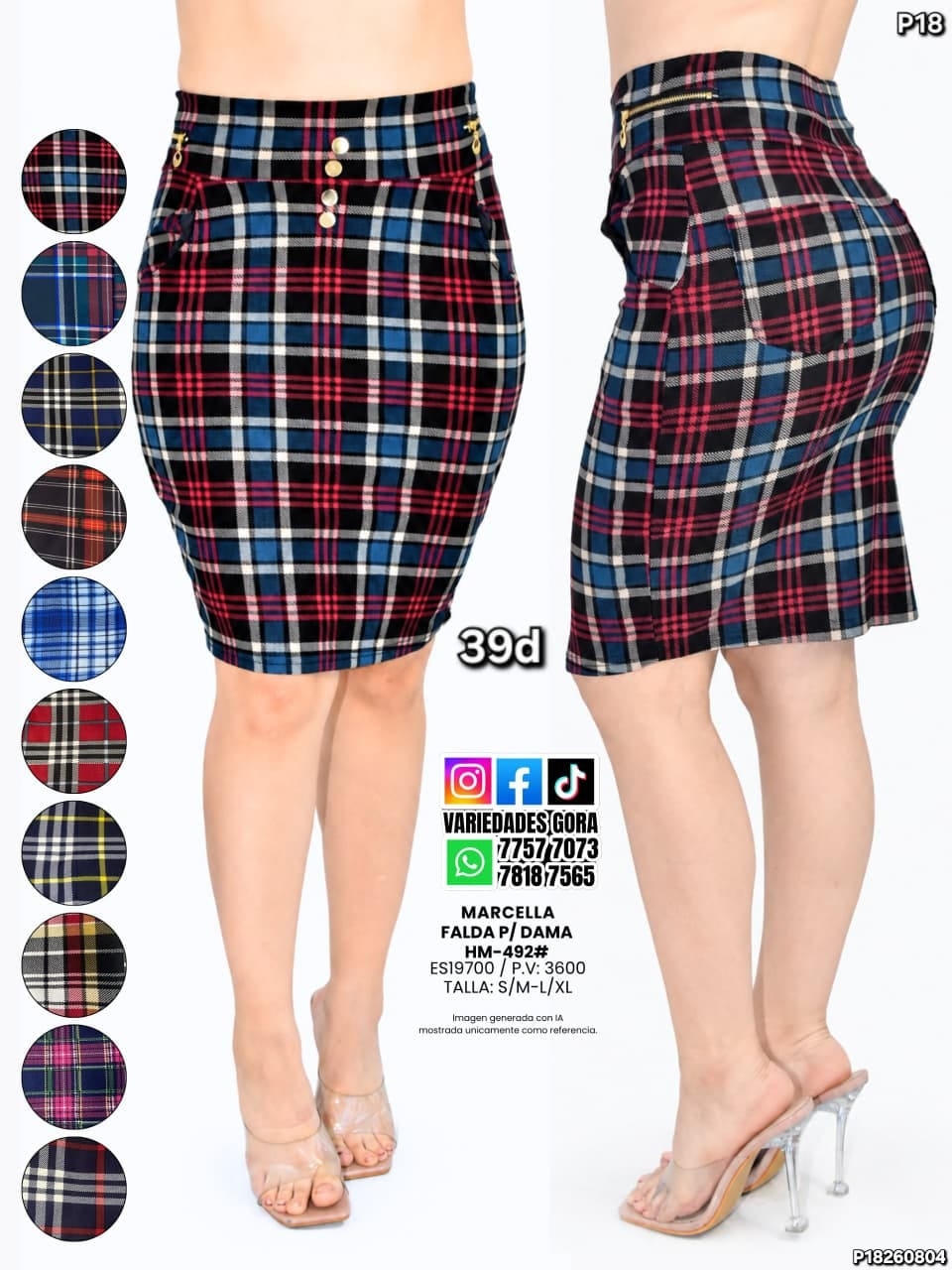 FALDA DAMA P17