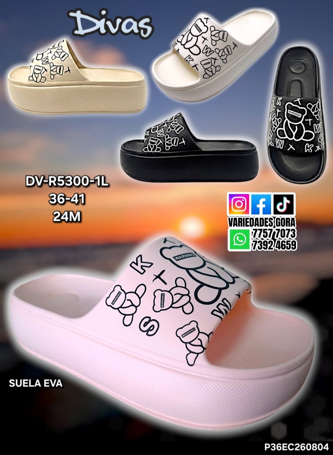 YINA METER 36-41 DAMA DIVAS P36