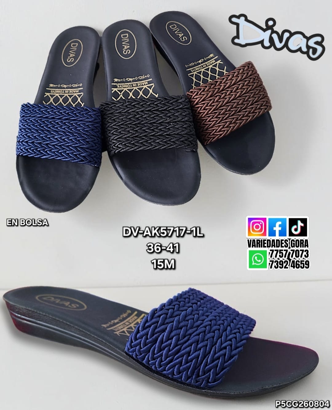 SANDALIA METER DAMA 36-41 DIVAS P5