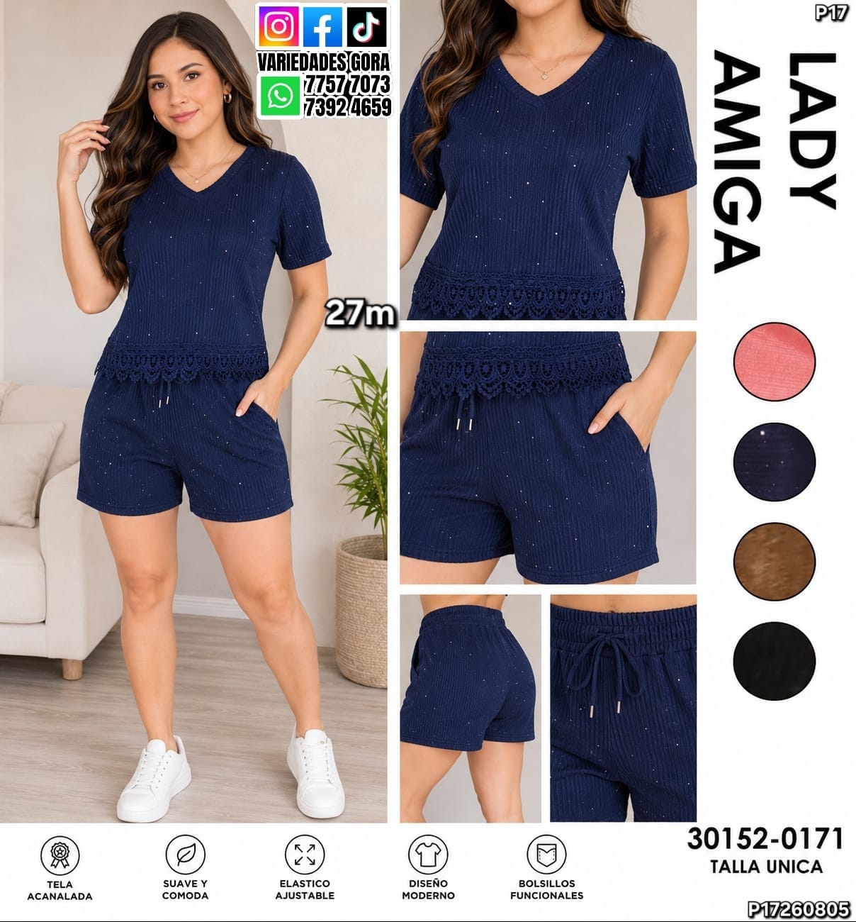 CONJUNTO DAMA LADY AMIGA P17