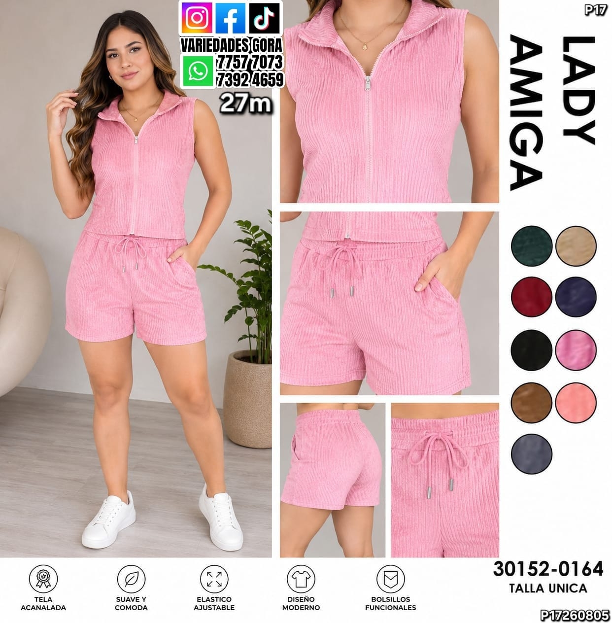 CONJUNTO DAMA LADY AMIGA P17