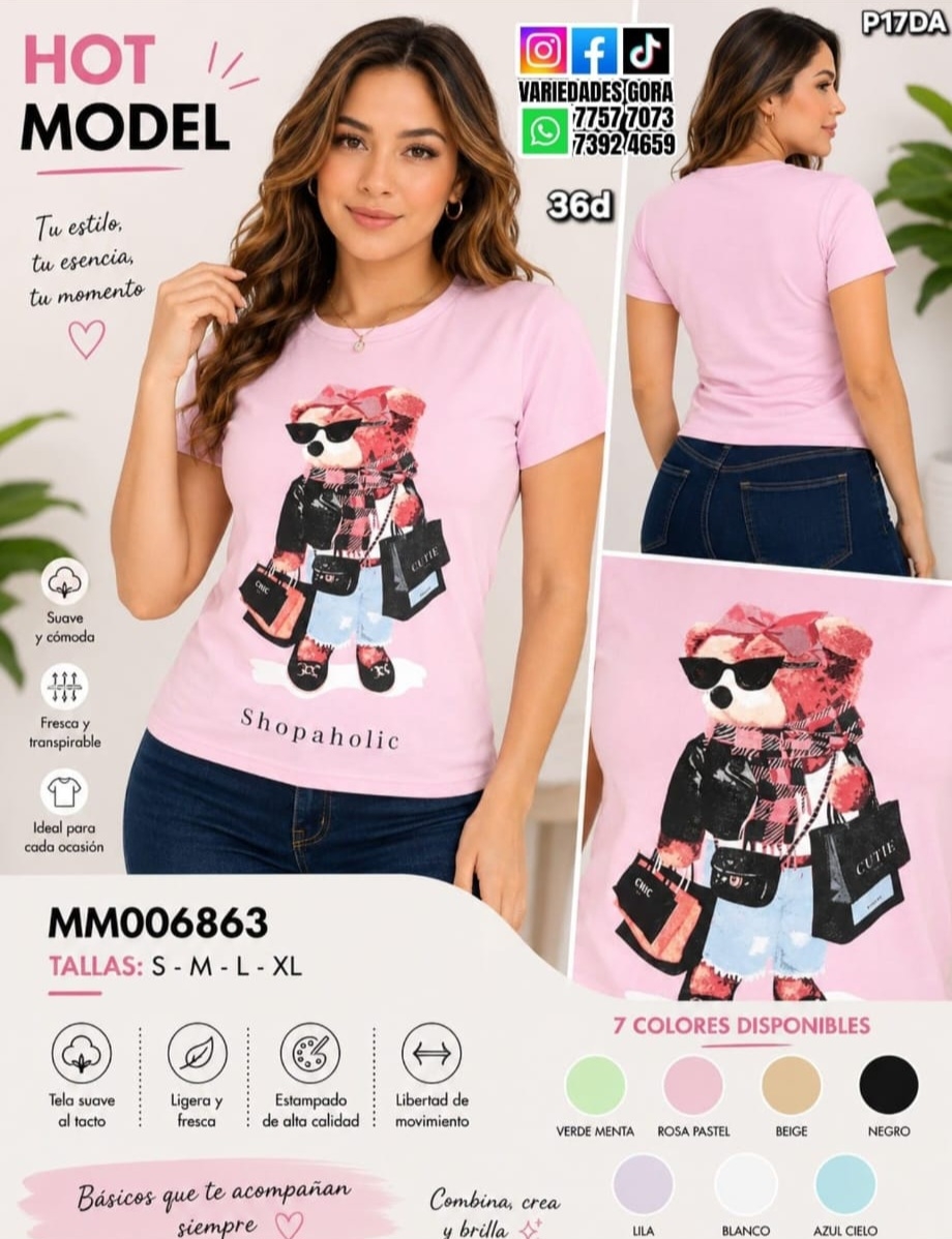 BLUSA PARA DAMA HOT MODEL S-M-L-XL P17 
