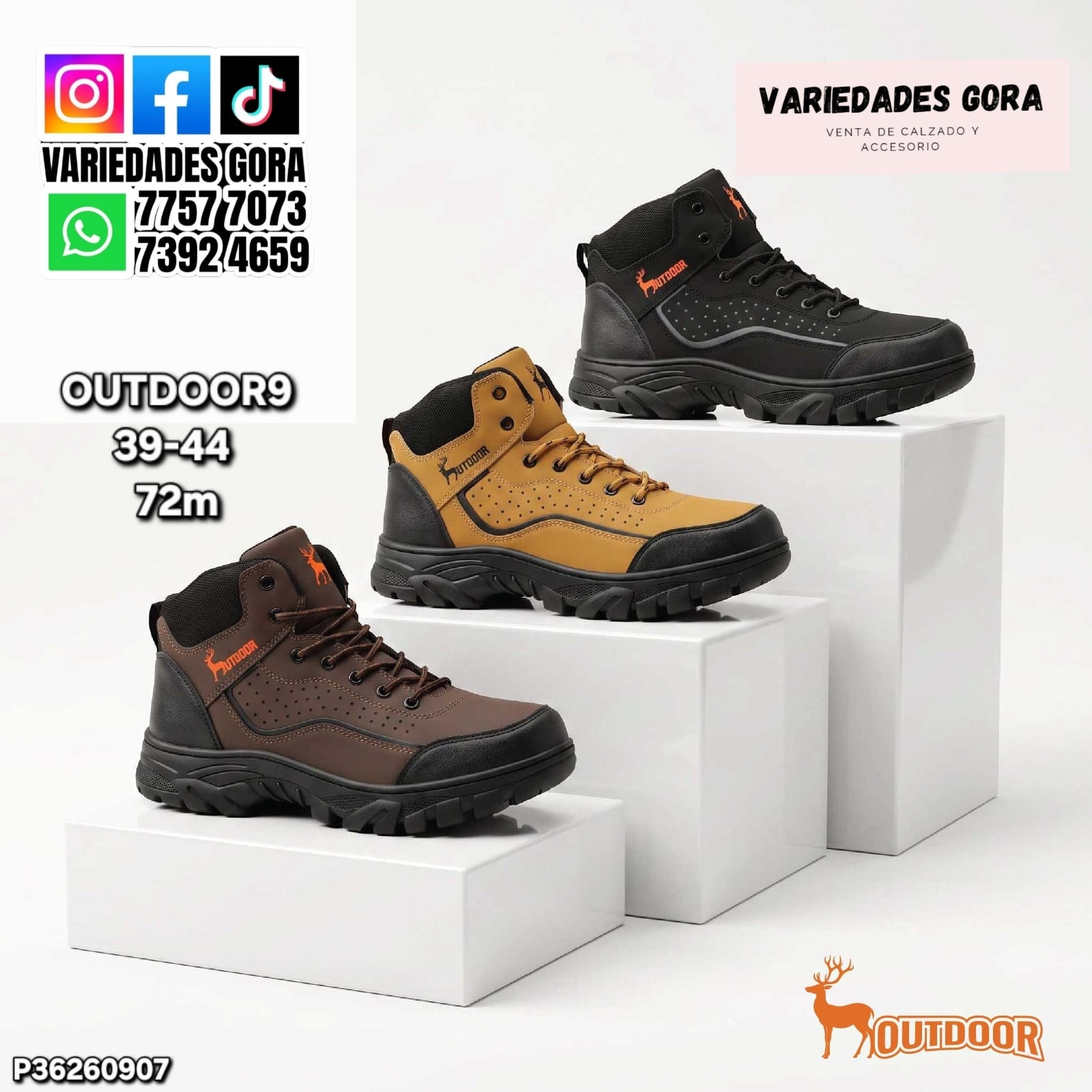 BOTIN HOMBRE OOUTDOOR9 39-44 P36