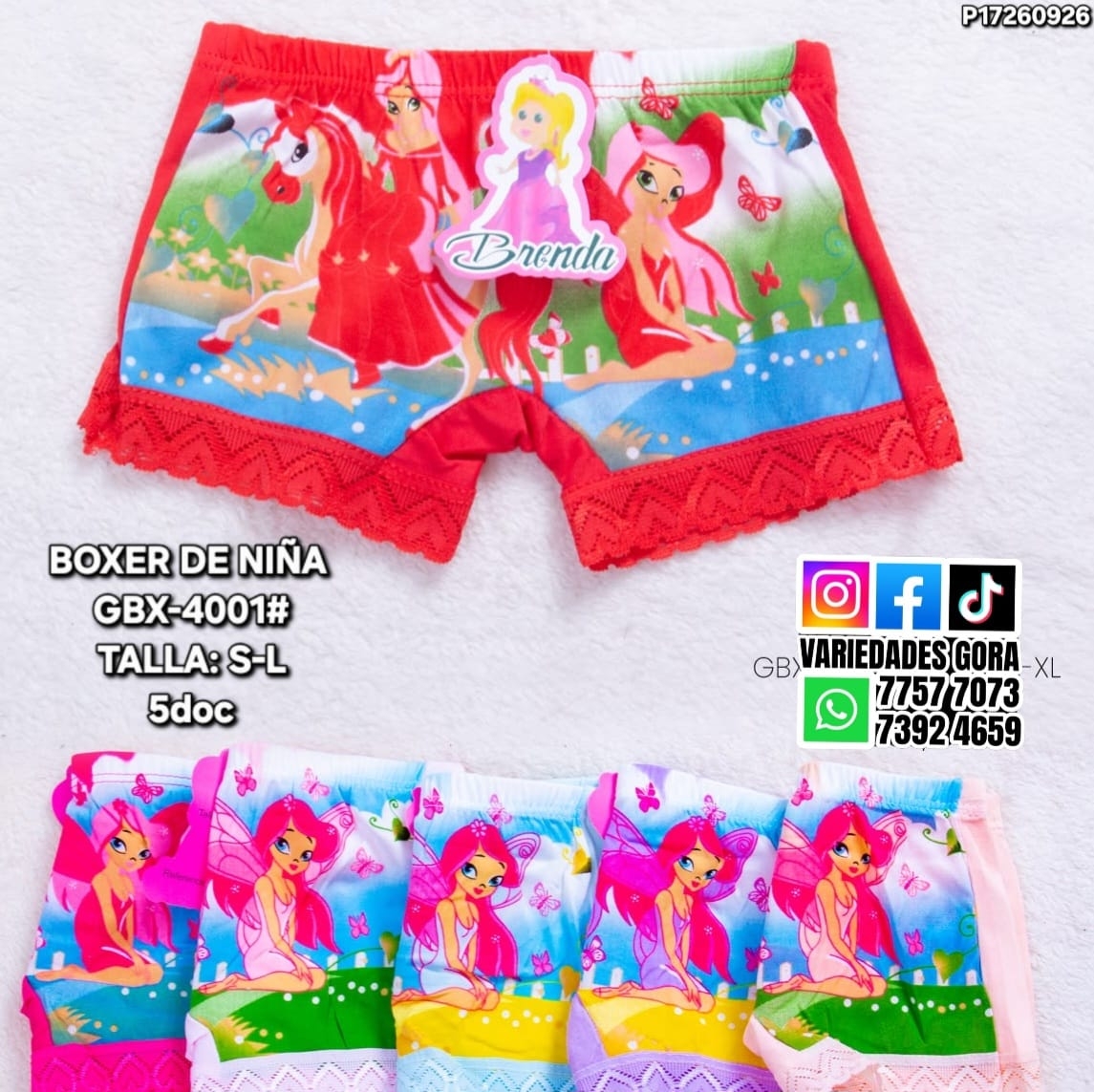 BOXER NIÑA S-L BRENDA P18
